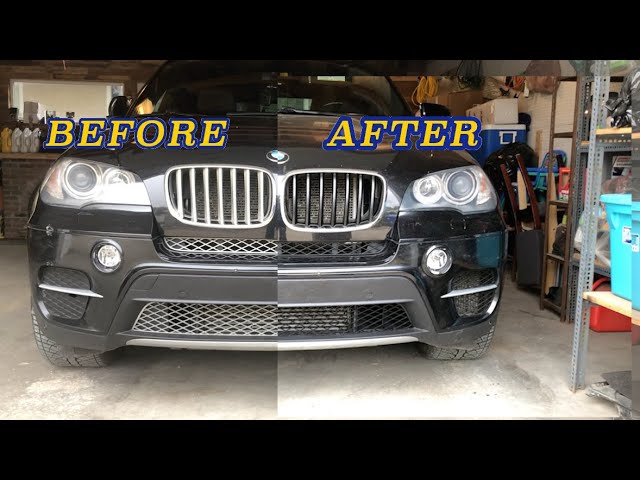 Боядисване на предна броня на BMW X5